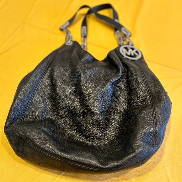 Michael Kors Fulton, large pebbled, leather hobo, shoulder bag satchel - Picture 4 of 7